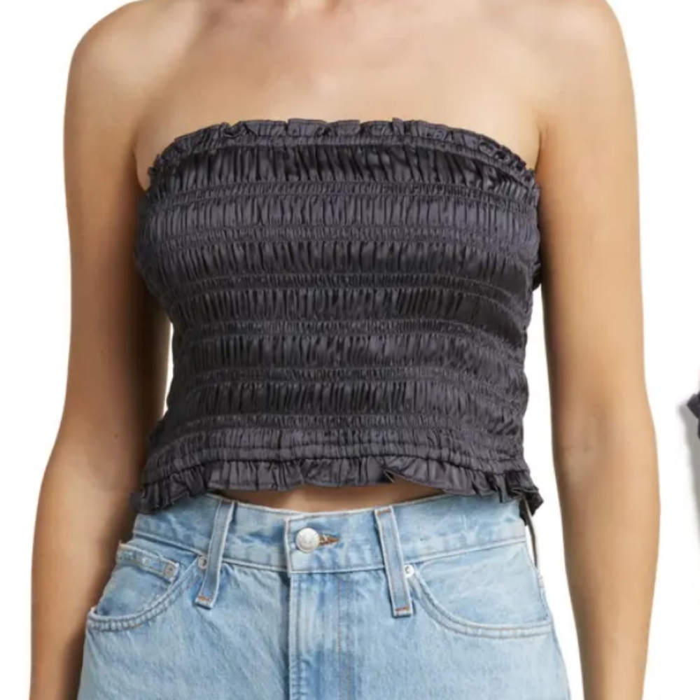 Free People Be Right Back Smocked Top